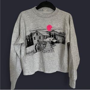 Gray Graphic Women's Sweater